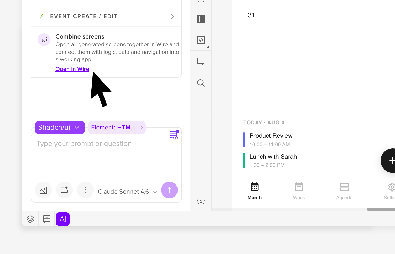 UXPin dashboard