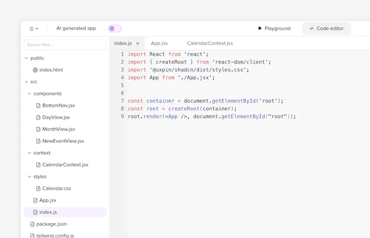 UXPin dashboard