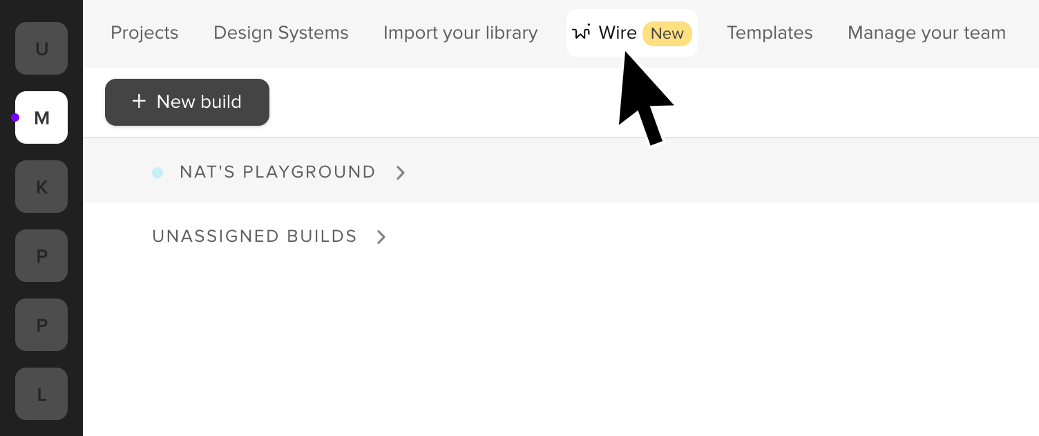 UXPin dashboard