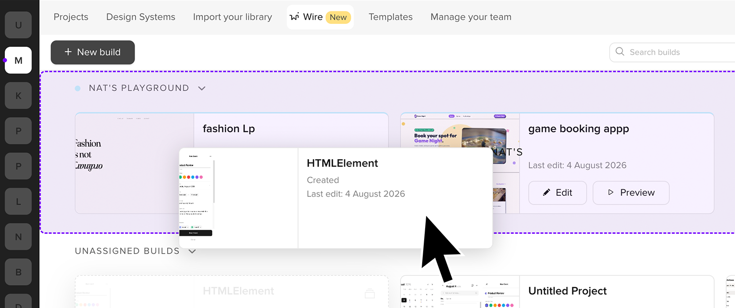 UXPin dashboard