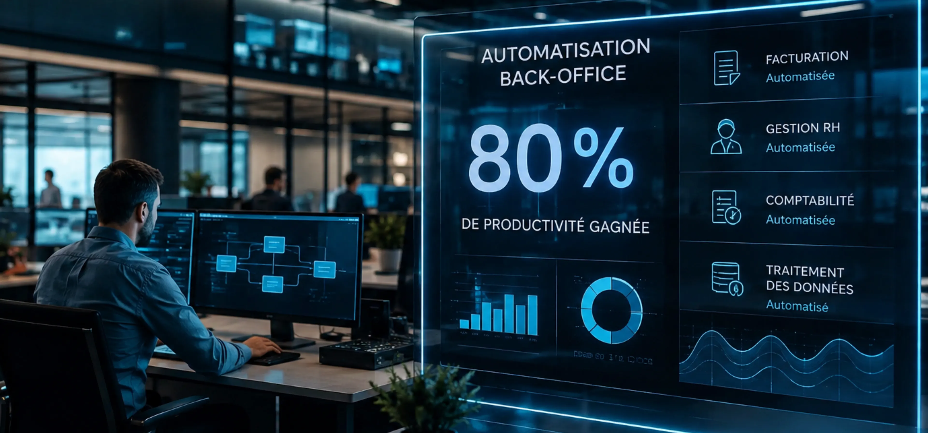 Automatisation 80 % back-office