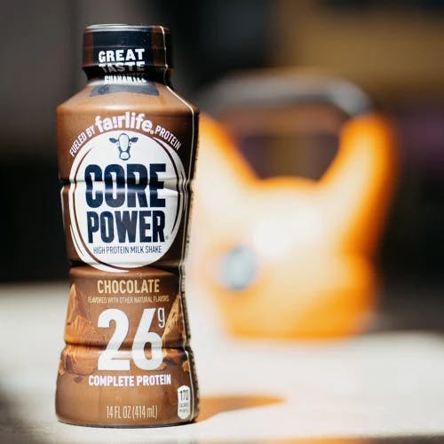 Core Power chocolate protein drink