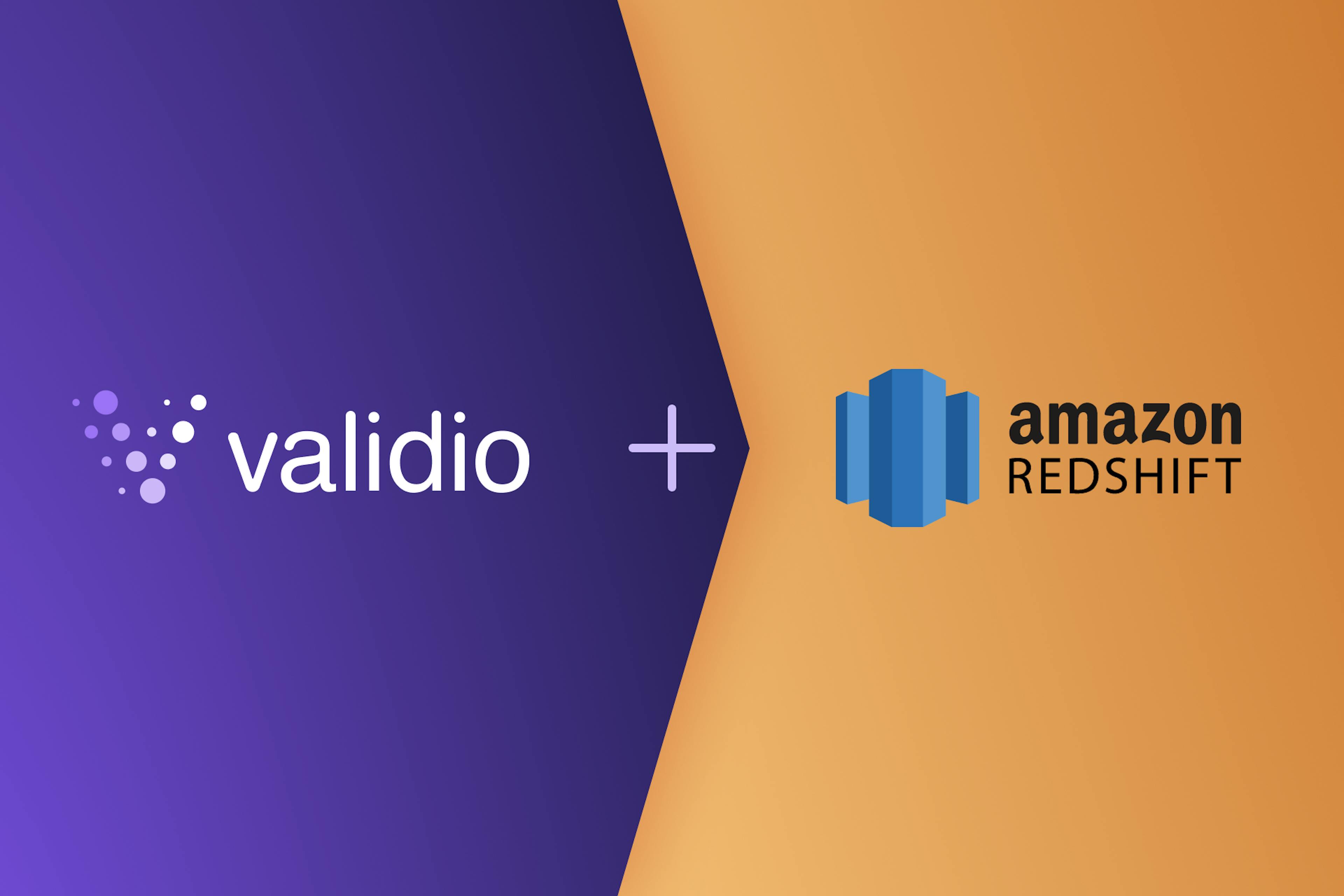 Validio+Amazon Redshift
