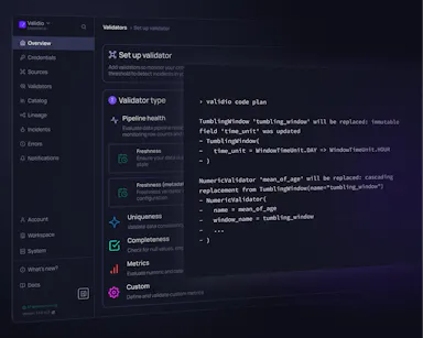 Validio | Data quality, observability, lineage and catalog