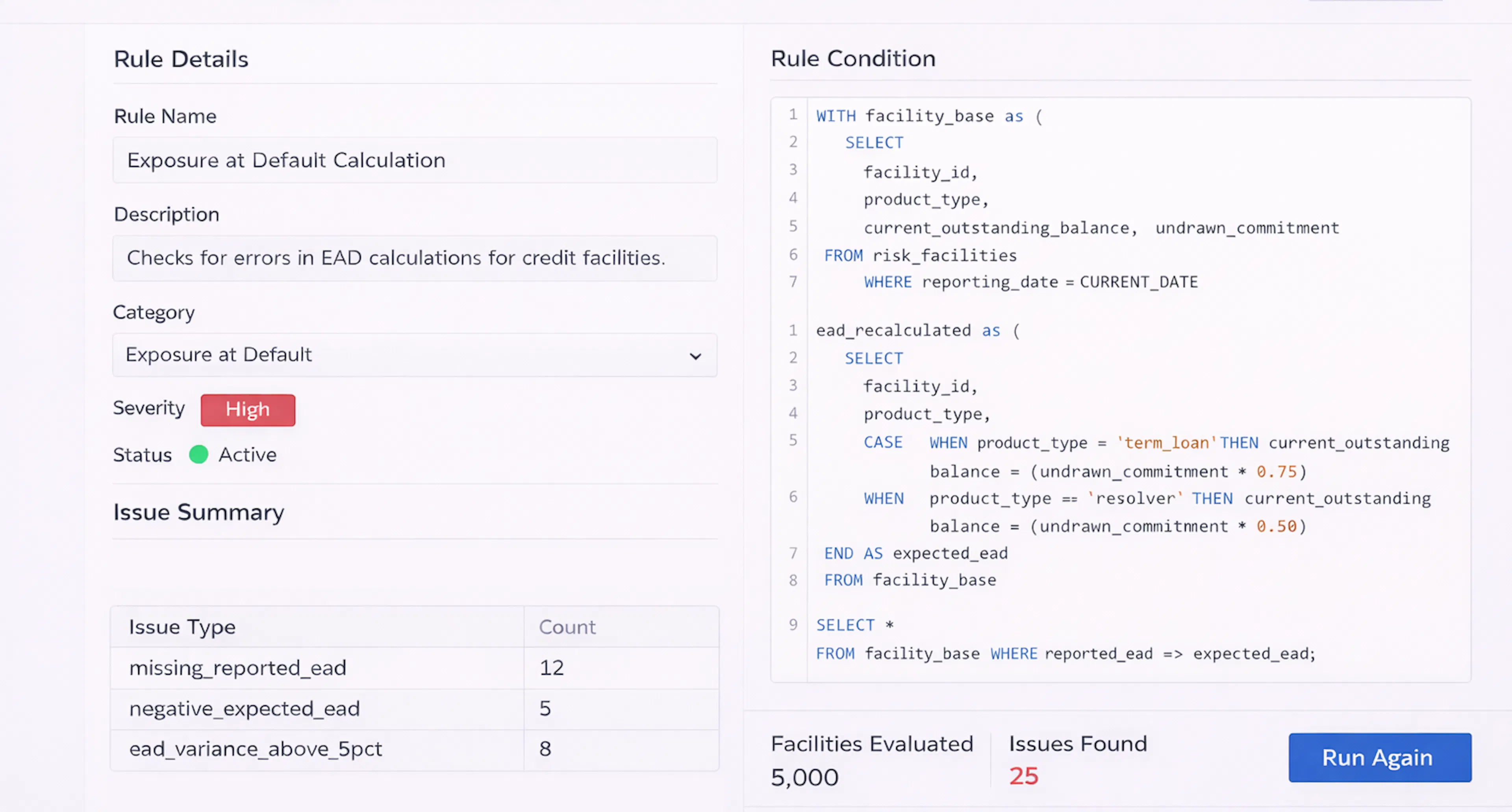 Legacy tools with manual setup of data quality rules