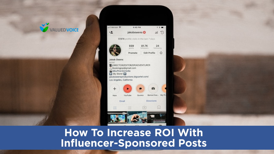 How to Increase ROI with Influencer-Sponsored Posts