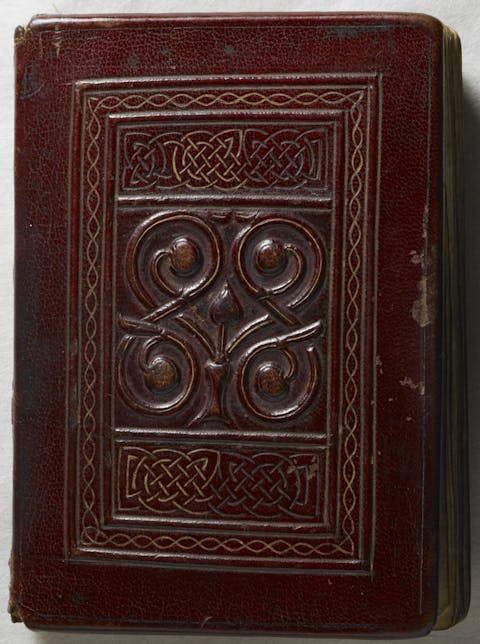 St Cuthbert Gospel, ancient medieval leather book cover, medieval book binding