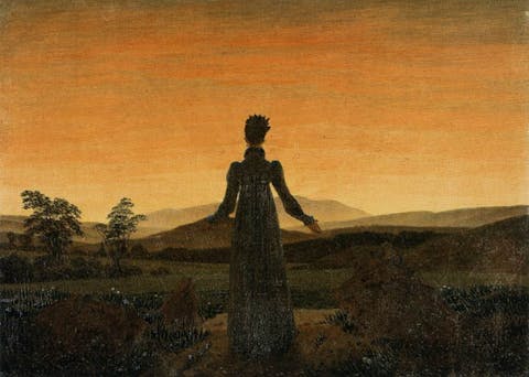 Caspar David Friedrich, Woman before the Rising Sun, 1818