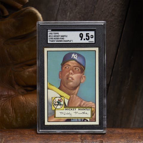 The record-breaking Mickey Mantle card that sold for $12.6 million. (Heritage Auctions)
