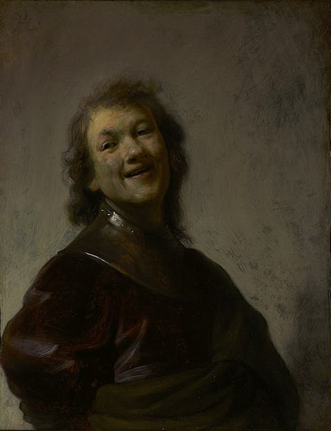 Rembrandt van Rijn, Self-portrait, laughing rembrandt