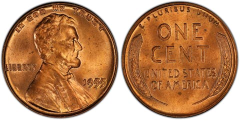 1958 Double Die Lincoln Error Penny. (Public Domain)