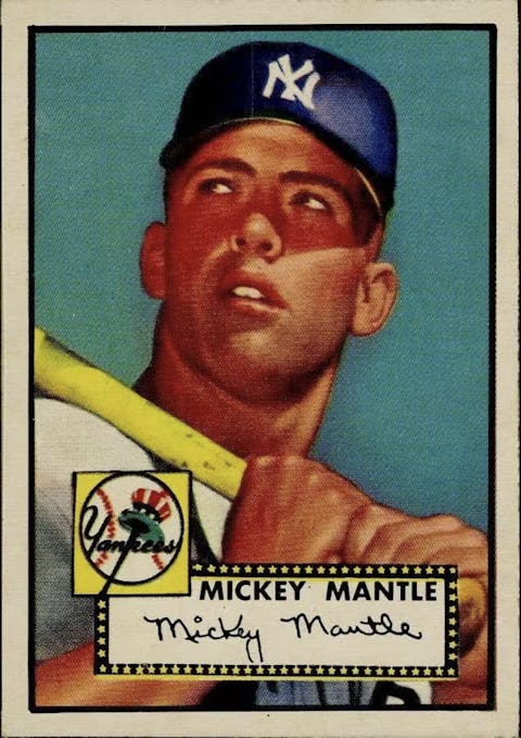 First collector card with Mickey Mantle, the world's most expensive ever.