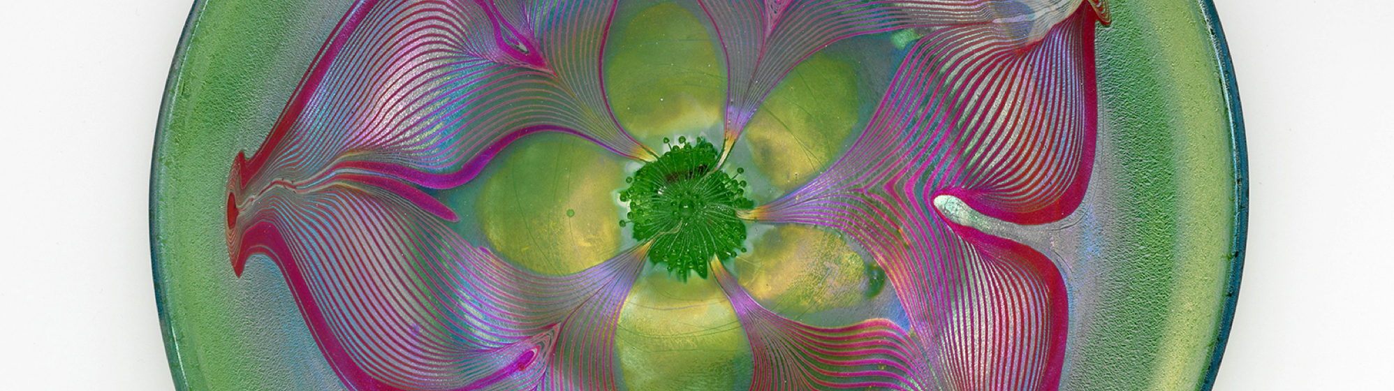 A multicoloured Murano glass vase.