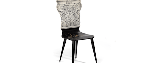 Piero Fornasetti, Capitello Corinzio Chair designed 1950s