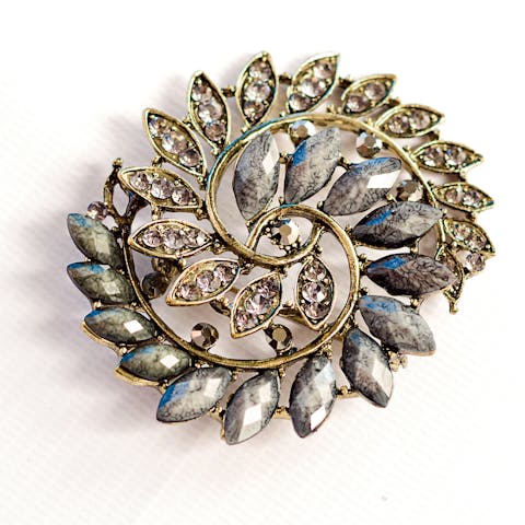 Victorian brooch, paste jewelry, costume jewelry