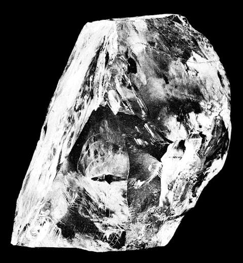 Rohdiamant Cullinan, größter jemals gefundener Diamant