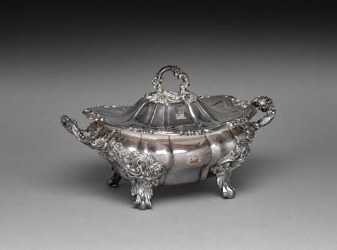 overed Tureen, c. 1830-50. England, Sheffield. Silver plated on copper (Old Sheffield Plate)
