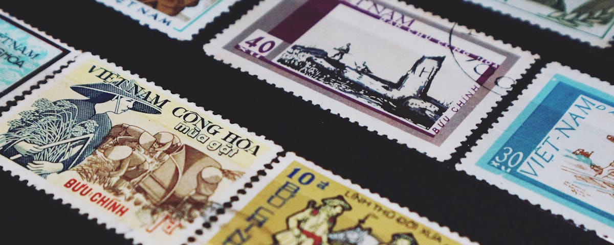 photo of collection of Vietnamese stamps