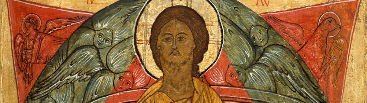 russian icon with gilt background