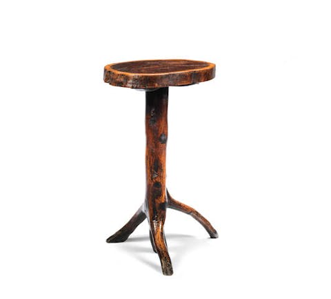 A good and highly unusual mid- 19th century naturalistic occasional table, English, circa 1840