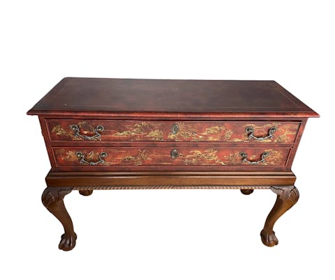 Drexel Heritage side table chinoiserie, georgian style, wooden furniture