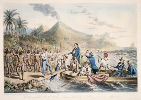 Missionary J. Williams coming to the indigenous people of Tanna at the South Seas