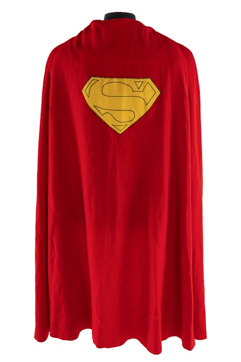 Christopher Reeve's Superman cape worn during DC Comics contest, 1979. (Julien's Auctions)