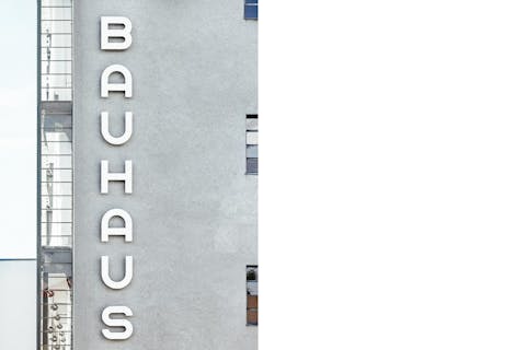 View of the Bauhaus in Dessau, Germany