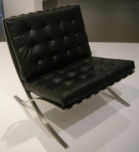 Barcelona chair by Ludvig Mies van der Rohe, 1929