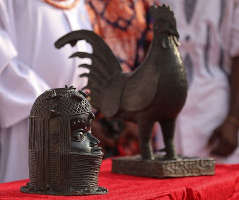 Looted Benin bronzes returned by the British Government