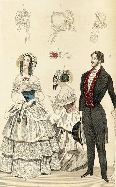 Victorian fashion sketch. (Public Domain) 