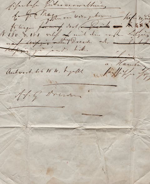 signed antique letter