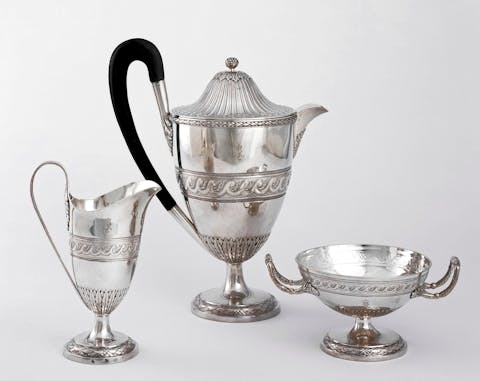 antique silver pitchers