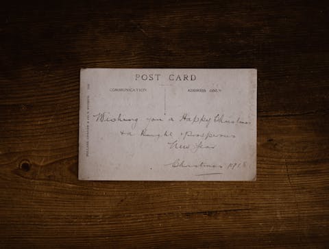 Christmas postcard, 1918