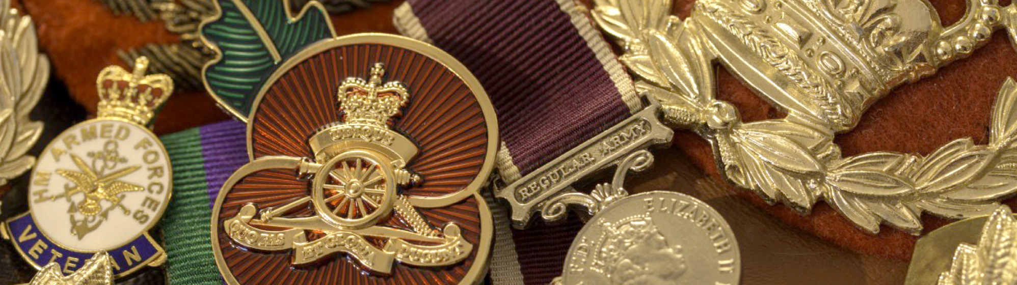 collection of military medals