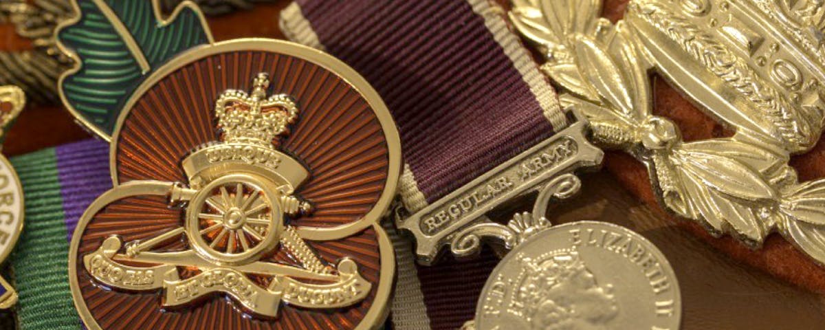 collection of military medals