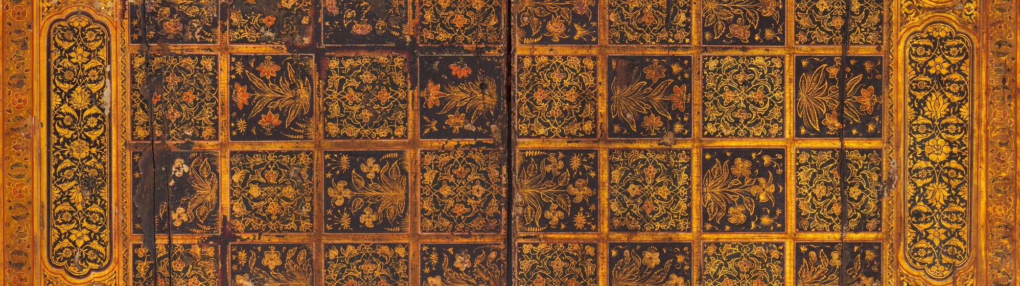 middle eastern floral painted object