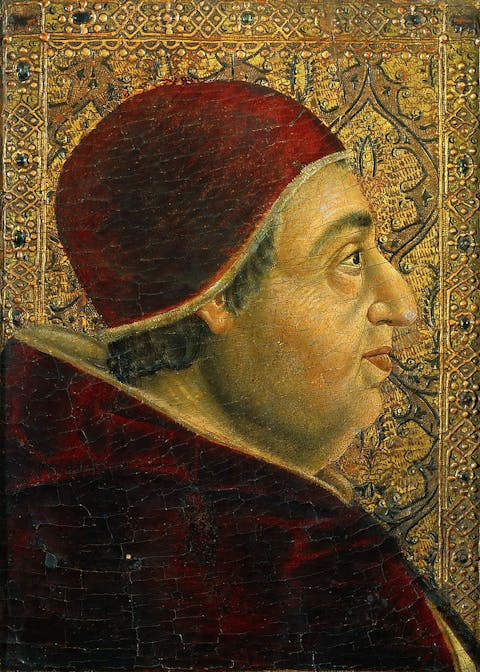 Portrait of Pope Alexander VI Borgia,  late 15th century, Vatican Museums. 