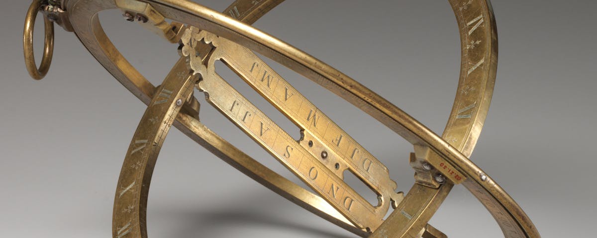 Vetenskaplig instrument av brons