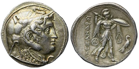 Ptolemy I Soter, tetradrachm, ancient greek coin