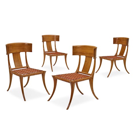 T.H. Robsjohn-Gibbings, Set of Four Dining Chairs designed 1961