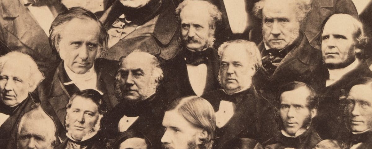 vintage bild med politiker