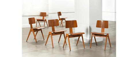 Robin Day, Set of six Hillestak chairs designed 1951