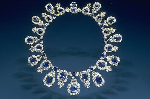 Hall Sapphire and Diamond Necklace, National Museum of Natural History, Washington DC