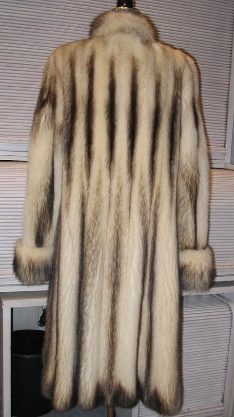 The back of a vintage fur coat. (Public Domain)