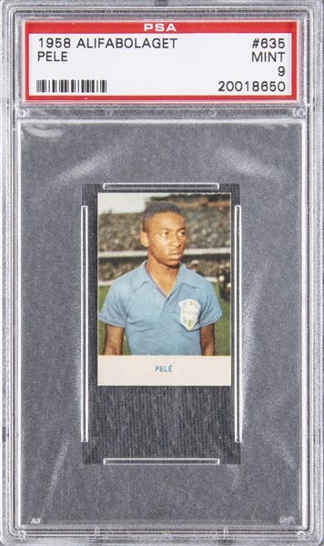 Pelé's rookie card from 1958. (Goldin)