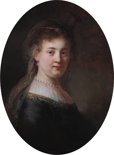 Rembrandt van Rijn, portrait of Saskia van Uylenburgh