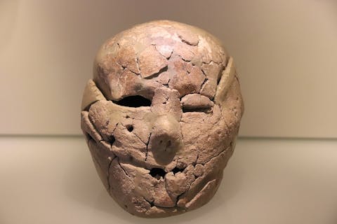 Plastered skull,Tell es-Sultan, Jericho, ancient portrait
