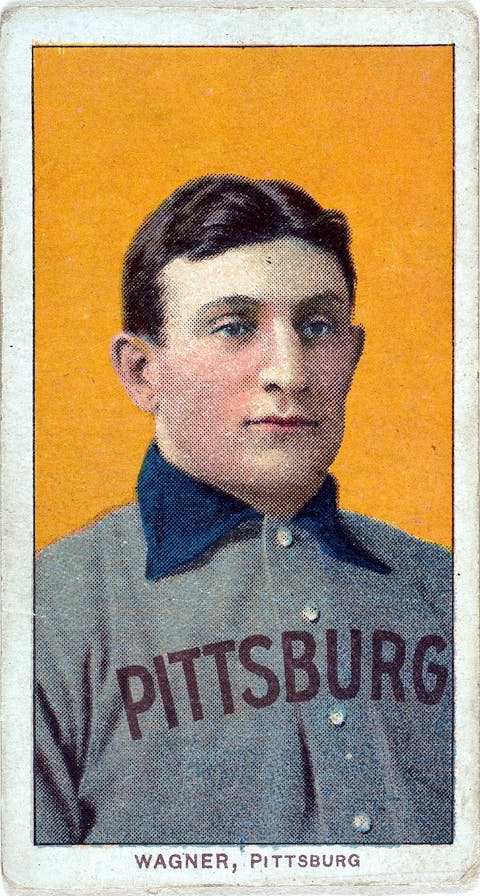 Die legendäre Honus Wagner T206 Sammelkarte (Public Domain)