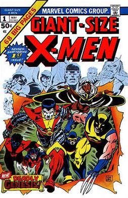 Giant-Size X-Men #1 (May 1975). Cover art by Gil Kane and Dave Cockrum.
